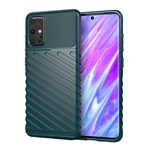 Samsung S20 Plus 5G Gigapack Szilikon telefonvédő ütésállóság, dombor minta, SÖTÉTZÖLD