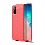 Samsung S20 Plus 5G Gigapack Szilikon telefonvédő ütésállóság, varrás minta, PIROS