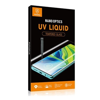 Samsung S20 Ultra 5G AMORUS UV LIQUID képernyővédő üveg 3D, 9H + UV lámpa, ÁTLÁTSZÓ