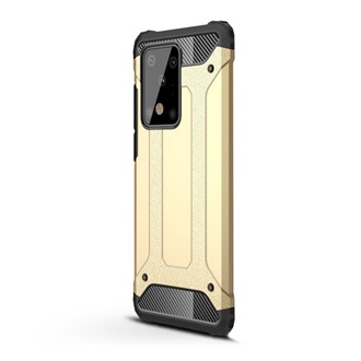 Samsung S20 Ultra 5G Gigapack Defender szilikon telefonvédő ütésállóság, fémhatás, ARANY