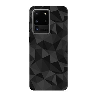 Samsung S20 Ultra 5G Gigapack Szilikon telefonvédő 3D, gyémánt minta, FEKETE