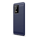 Samsung S20 Ultra 5G Gigapack Szilikon telefonvédő ütésállóság, karbon minta, SÖTÉTKÉK