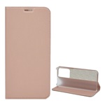 Samsung S20 Ultra 5G Gigapack Tok álló, bőr hatású FLIP, asztali tartó, ROZÉARANY