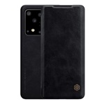 Samsung S20 Ultra 5G NILLKIN QIN tok álló, bőr hatású FLIP, kártyazseb, FEKETE