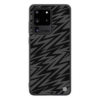Samsung S20 Ultra 5G NILLKIN TWINKLE szilikon telefonvédő ütésállóság, csillogó, FEKETE