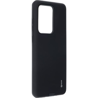 Samsung S20 Ultra 5G ROAR RICO ARMOR szilikon telefonvédő ütésállóság, matt, FEKETE