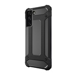 Samsung S21 Gigapack Defender szilikon telefonvédő ütésállóság, fémhatás, FEKETE