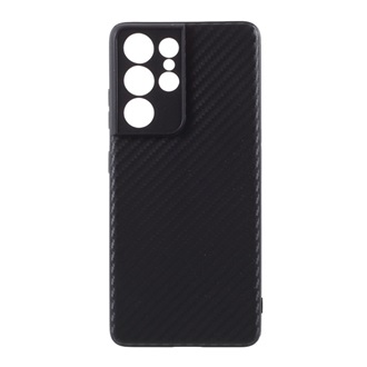 Samsung S21 Ultra Gigapack Szilikon telefonvédő karbon minta FEKETE