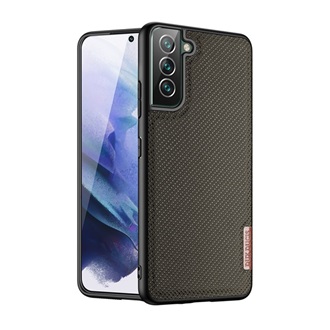 Samsung S22 Plus 5G DUX DUCIS FINO szilikon telefonvédő műanyag belső, rombusz, SÖTÉTZÖLD