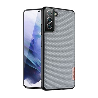 Samsung S22 Plus 5G DUX DUCIS FINO szilikon telefonvédő műanyag belső, rombusz, SZÜRKE