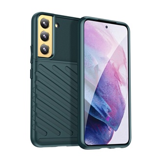 Samsung S22 Plus 5G Gigapack szilikon telefonvédő ütésállóság, dombor minta, SÖTÉTZÖLD