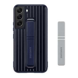 Samsung S22 SAMSUNG műanyag telefonvédő dupla rétegű, asztali tartó, SÖTÉTKÉK