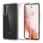 Samsung S22 SPIGEN ULTRA HYBRID műanyag telefonvédő ütésállóság, légpárnás keret, ÁTLÁTSZÓ