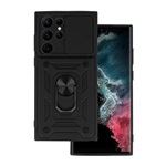 Samsung S22 Ultra 5G Gigapack Defender szilikon telefonvédő ütésállóság, kameravédő, FEKETE