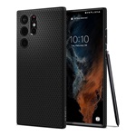 Samsung S22 Ultra 5G SPIGEN LIQUID AIR szilikon telefonvédő ütésállóság, rombusz, FEKETE