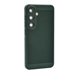 Samsung S23 FE Gigapack műanyag telefonvédő légáteresztő, kameravédő, SÖTÉTZÖLD