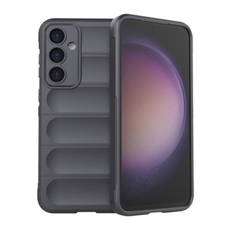 Samsung S23 FE Gigapack szilikon telefonvédő ütésállóság, 3D, SÖTÉTSZÜRKE