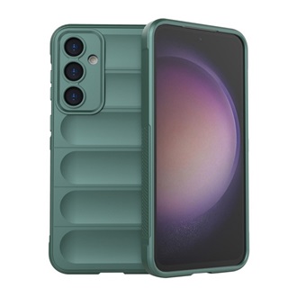 Samsung S23 FE Gigapack szilikon telefonvédő ütésállóság, 3D, SÖTÉTZÖLD