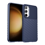 Samsung S23 FE Gigapack szilikon telefonvédő ütésállóság, dombor minta, SÖTÉTKÉK