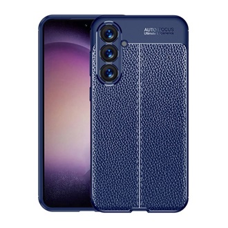 Samsung S23 FE Gigapack szilikon telefonvédő ütésállóság, varrás minta, SÖTÉTKÉK