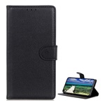 Samsung S23 FE Gigapack tok álló, bőr hatású FLIP, prémium, FEKETE