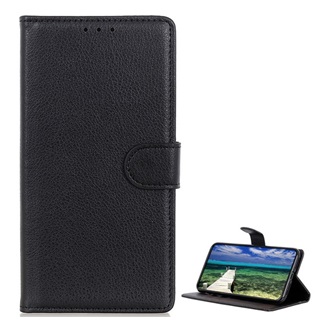 Samsung S23 FE Gigapack tok álló, bőr hatású FLIP, prémium, FEKETE