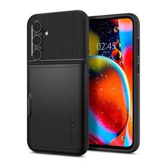 Samsung S23 FE SPIGEN SLIM ARMOR CS szilikon telefonvédő műanyag hátlap, légpárnás sarok, FEKETE