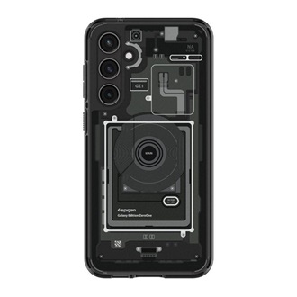 Samsung S23 FE SPIGEN ULTRA HYBRID ZERO ONE műanyag telefonvédő ütésállóság, légpárnás keret, FEKETE