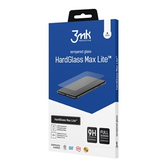 Samsung S23 Plus 3MK HARD GLASS MAX LITE képernyővédő üveg 3D, 9H, FEKETE