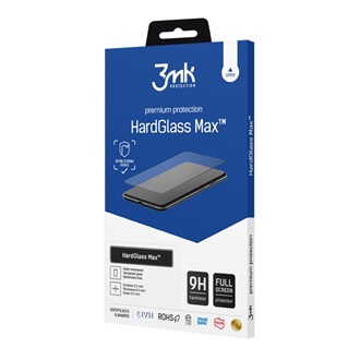 Samsung S23 Plus 3MK HARD GLASS MAX képernyővédő üveg 3D, 9H, FEKETE