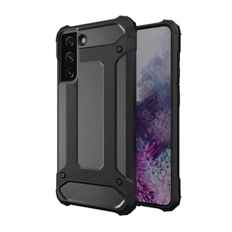 Samsung S23 Plus Gigapack Defender szilikon telefonvédő ütésállóság, fémhatás, FEKETE