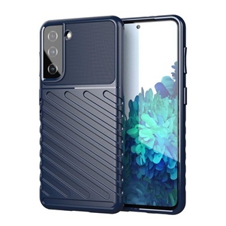 Samsung S23 Plus Gigapack szilikon telefonvédő ütésállóság, dombor minta, SÖTÉTKÉK