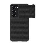 Samsung S23 Plus NILLKIN SYNTHETIC FIBER S műanyag telefonvédő környezetbarát, karbon minta, FEKETE