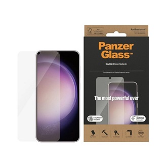 Samsung S23 Plus PANZERGLASS képernyővédő üveg 3D, 9H + segédkeret, ÁTLÁTSZÓ