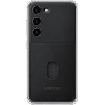 Samsung S23 Plus SAMSUNG műanyag telefonvédő ütésállóság, cserélhető átlátszó + kártyazseb hátlap, FEKETE