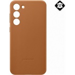 Samsung S23 Plus SAMSUNG műanyag telefonvédő valódi bőr hátlap BARNA
