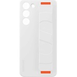 Samsung S23 Plus SAMSUNG szilikon telefonvédő matt, beépített szíj, FEHÉR