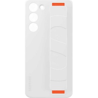 Samsung S23 Plus SAMSUNG szilikon telefonvédő matt, beépített szíj, FEHÉR