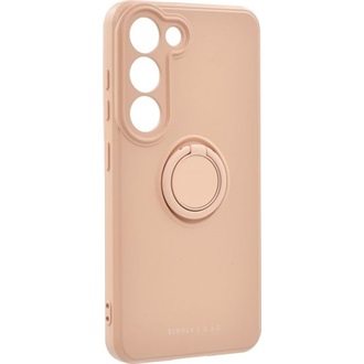Samsung S23 ROAR AMBER szilikon telefonvédő tartógyűrű, kameravédő, RÓZSASZÍN