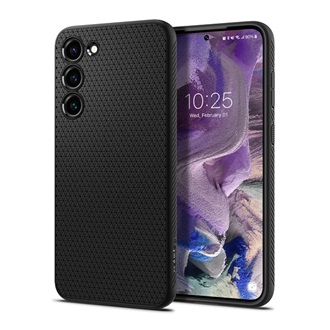 Samsung S23 SPIGEN LIQUID AIR szilikon telefonvédő ütésállóság, rombusz, FEKETE
