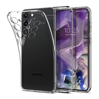 Samsung S23 SPIGEN LIQUID CRYSTAL szilikon telefonvédő ütésállóság, légpárnás sarok, ÁTLÁTSZÓ