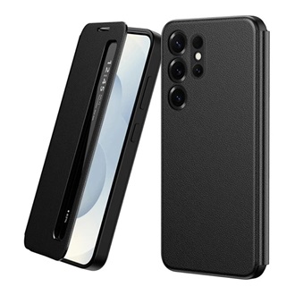 Samsung S23 Ultra GIGAPACK Tok álló aktív FLIP, Smart View Window, FEKETE