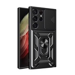 Samsung S23 Ultra Gigapack Defender szilikon telefonvédő ütésállóság, kameravédő, FEKETE