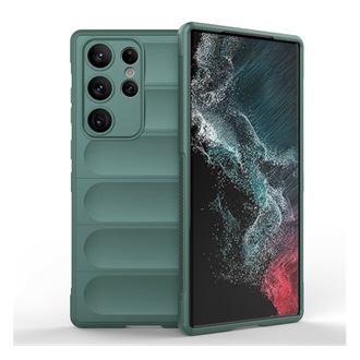 Samsung S23 Ultra Gigapack szilikon telefonvédő ütésállóság, 3D, SÖTÉTZÖLD