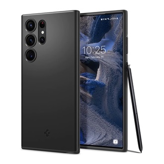 Samsung S23 Ultra SPIGEN THIN FIT műanyag telefonvédő matt, kameravédő, FEKETE