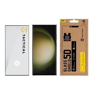 Samsung S23 Ultra TACTICAL GLASS SHIELD 5D képernyővédő üveg 5D, 9H, FEKETE