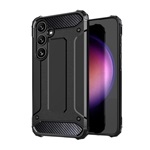 Samsung S24 5G GIGAPACK Defender szilikon telefonvédő ütésállóság, fémhatás, FEKETE