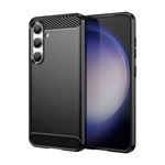 Samsung S24 5G Gigapack Szilikon telefonvédő ütésállóság, karbon minta, FEKETE