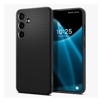 Samsung S24 5G SPIGEN LIQUID AIR szilikon telefonvédő ütésállóság, rombusz, FEKETE