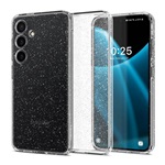Samsung S24 5G SPIGEN LIQUID CRYSTAL GLITTER szilikon telefonvédő ütésállóság, csillámporos, ÁTLÁTSZÓ